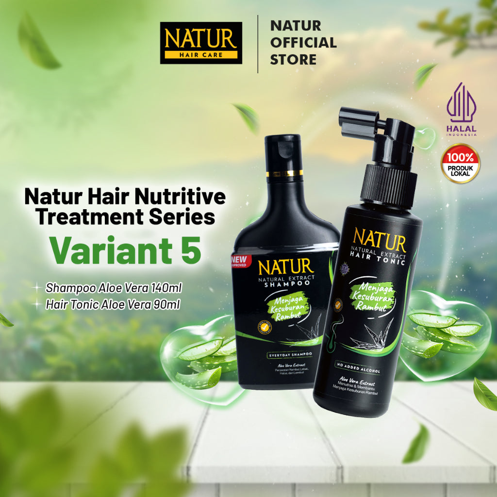 Natur Nutritive Treatment Series | Paket Rambut Lebih Tebal - Paket Rambut Kering Rusak