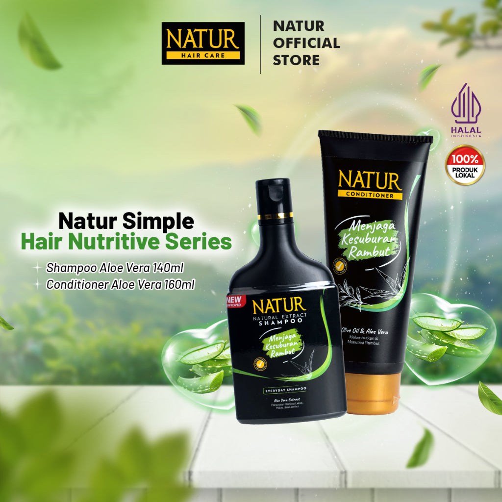 Natur Simple Hair Nutritive Treatment - Paket Rambut Lebih Tebal