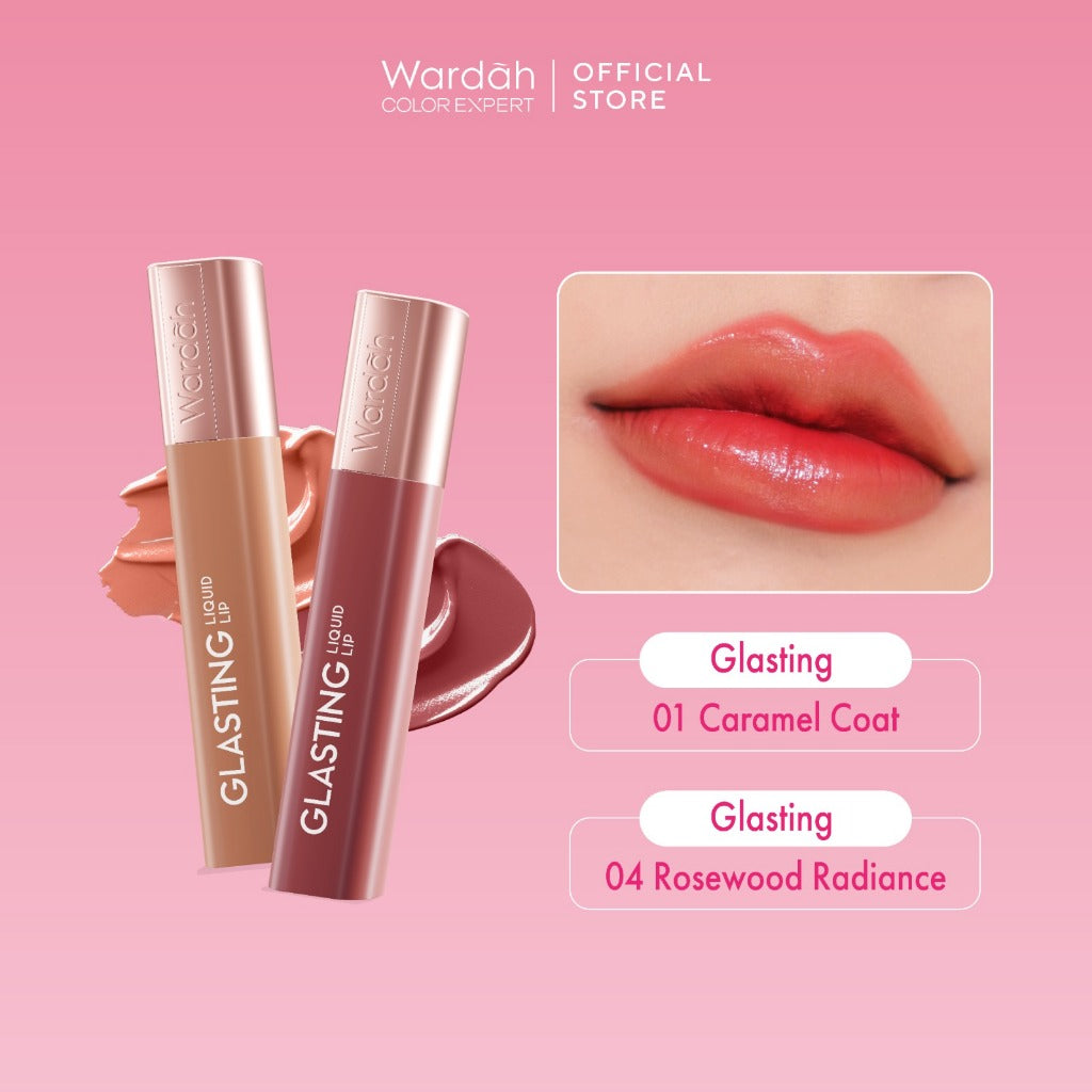 [OMBRE COVER BIBIR GELAP] WARDAH Ombre Glasting Liquid Lip + Matte Lip Cream -Lip-Stain-Lipgloss-Lipstik-Lip Matte-Lipcream-Lip Cream- Glossy Longlasting Waterproof Tahan Lama - Glaze Lip - Makeup - Liptin Anak Sekolah