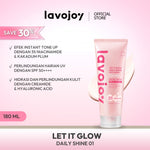 [TONE UP SHADE 01] Lavojoy Let It Glow Daily Shine Body Serum Instant Tone Up Delicate Rose with SPF 50 PA++++|Shade 01 Cream Beige|Body Serum untuk Perlindungan Sinar UV|Mencerahkan Seketika & Melembapkan Kulit dengan 3% Niacinamide + Australian Super VC