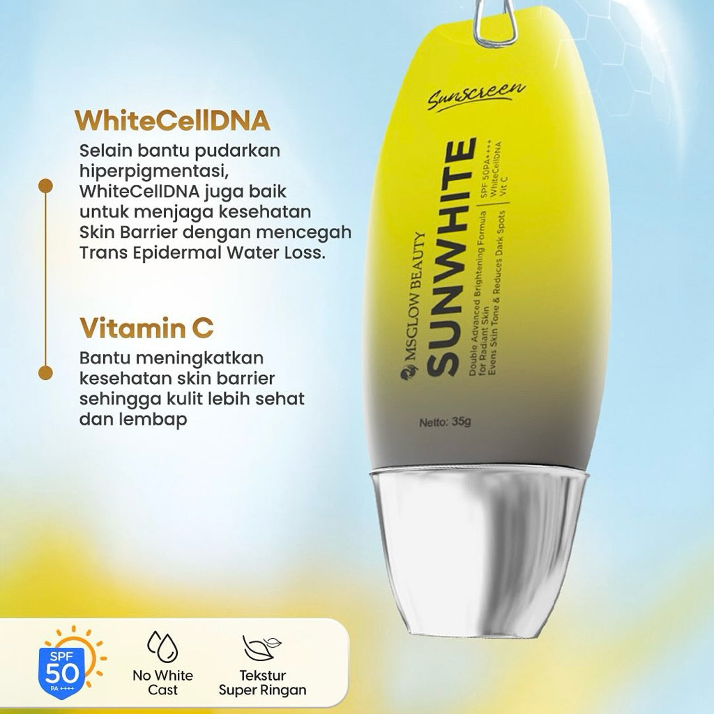 MS GLOW SUN WHITE VIT C - SUN SCREEN
