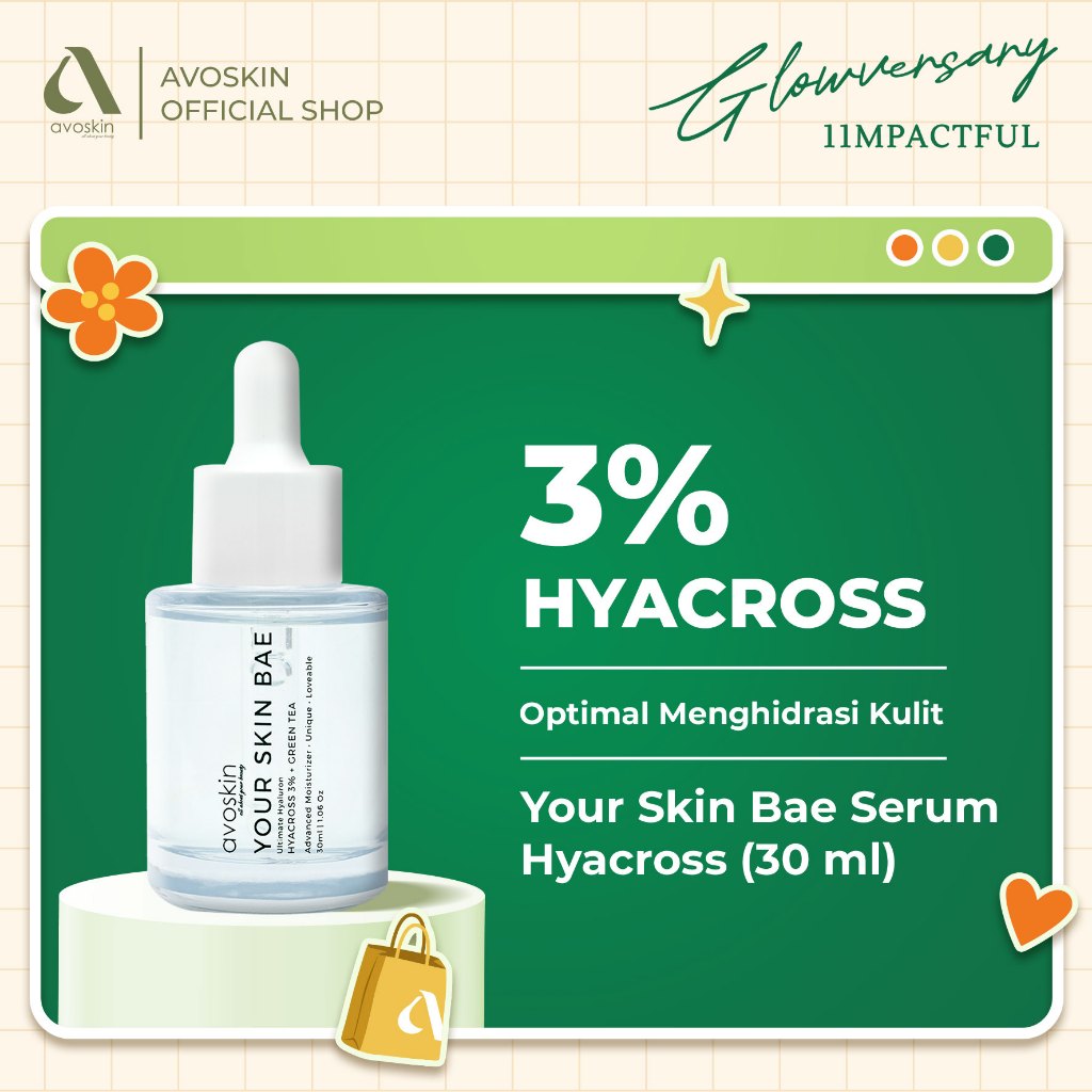 Serum Avoskin Your Skin Bae Hyacross 30ml-Menghidrasi Kulit Kering