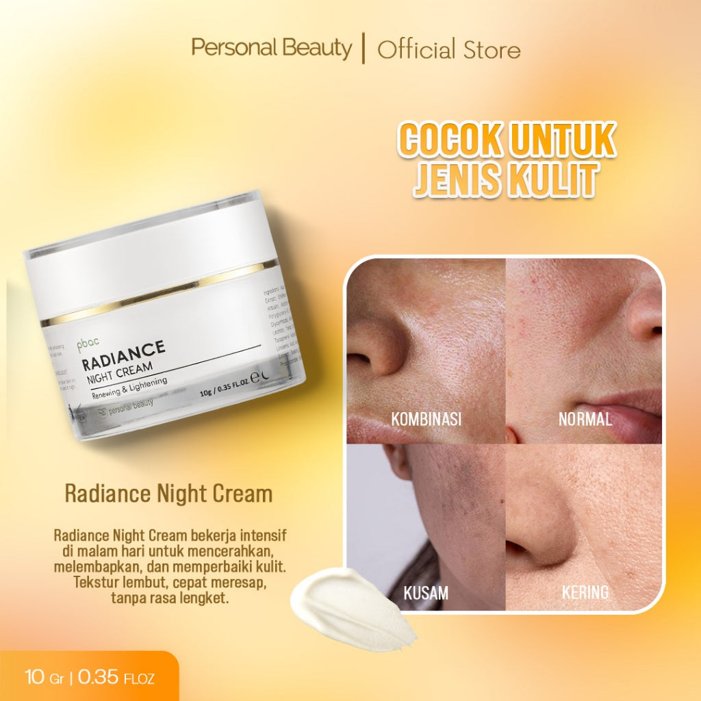 Personal Beauty Radiance Night Cream Renewing & Lightening