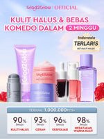 [HEMAT 60K]Glad2Glow Kulit Halus Bundle 7in1 eksfoliasi wajah Skincare Set-Pulihkan/Cerah Krim+Glowing Serum/Peeling Solution+ Cleanser+Eksfoliasi Toner-peeling whitening Moisturizer facial wash Pelembab skincare 1 set lengkap G2G glad2glow official store
