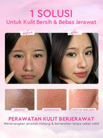 [Cocok Untuk Pemula] Glad2Glow Cerah Glowing Bundle all in 1 7in1-Brightening Moisturizer+Serum+Cleanser+toner+Peeling solution+Retinol 10%Niacinamide skincare paket pembersih perawatan kulit mencerahkan warna kulit pelembab wajah g2glow official store