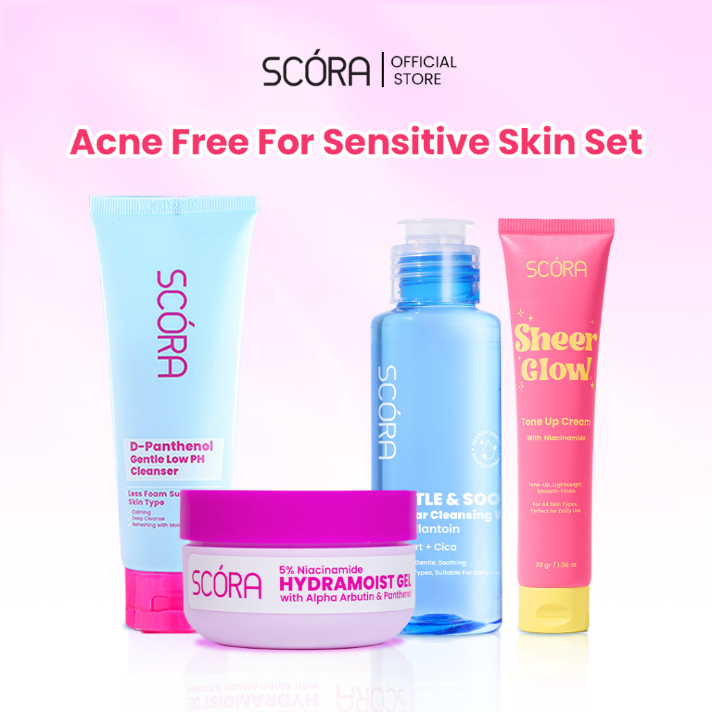 [READY] BUNDLE 4in1: LOVE YOUR SKIN SET with Sheer Tone Up Cream 20 Gr