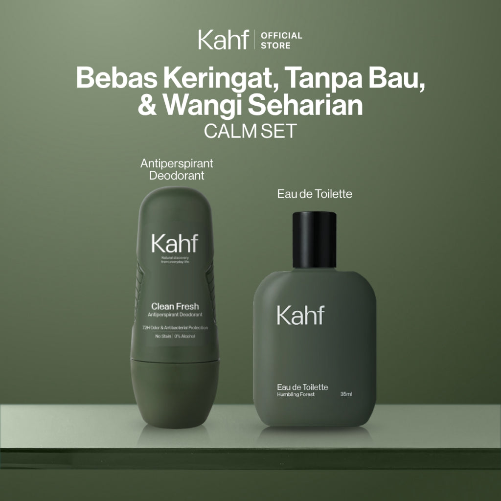 Kahf Paket Wangi Isi 2 (Deodorant + Eau de Toilette) - Suitable for Daily Use