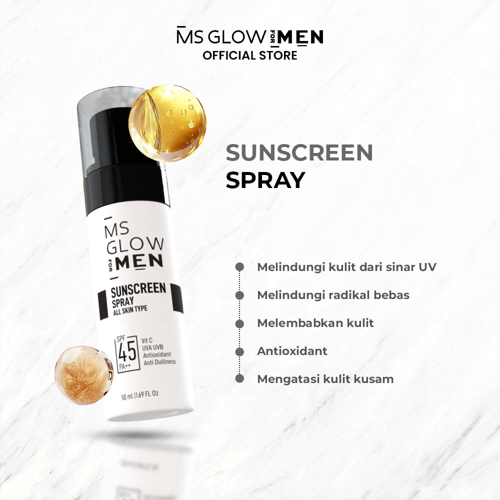 MS Glow For Men - Sunscreen Spray - 50 ml