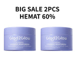 [Isi Besar Hemat]Glad2Glow Moisturizer Series100G Water Gel Niacinamide Brightening Retinol CentellaMencerahkan Pemutih Kulit Pelembab Bercahaya Krim Siang dan Malam Perawatan Kulit Ekstrak Delima Asam Lemak Asam Delima Wajah G2glow official store