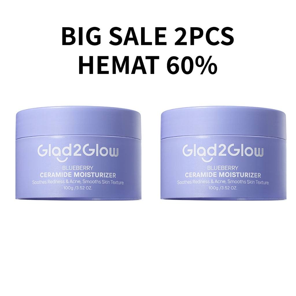 [Isi Besar Hemat]Glad2Glow Moisturizer Series100G Water Gel Niacinamide Brightening Retinol CentellaMencerahkan Pemutih Kulit Pelembab Bercahaya Krim Siang dan Malam Perawatan Kulit Ekstrak Delima Asam Lemak Asam Delima Wajah G2glow official store