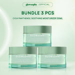 Glowsophy Bundle 3Pcs CICA Panthenol Moisturizer Calming Redness Mugwort Gel Day and Night Skincare 30 ml