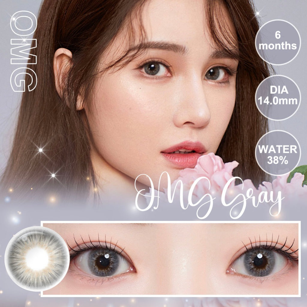 Magister Softlens Minus Gray Series Colored Lenses 14.00mm-14.50mm Seri abu-abu Sepasang 6Bulan