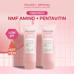 [TWINPACK] Wardah Gentle Facial Wash Low PH Series 100 ml (Sabun Cuci Muka Gentle Acid Mantle Expert) - NMF Amino Hydra Rose, NMF Amino C Defense, Cica Aloe - Skincare