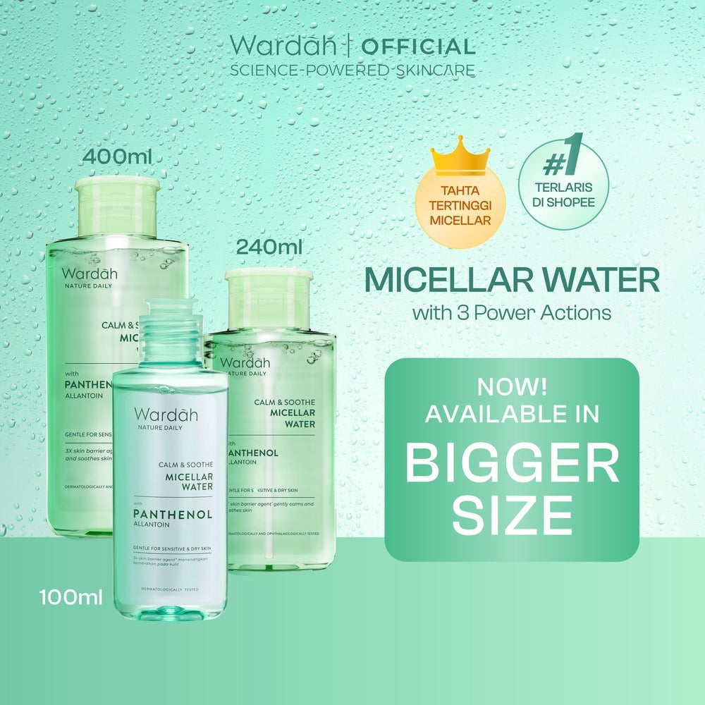 WARDAH Nature Daily Calm & Soothe Micellar Water - Skincare