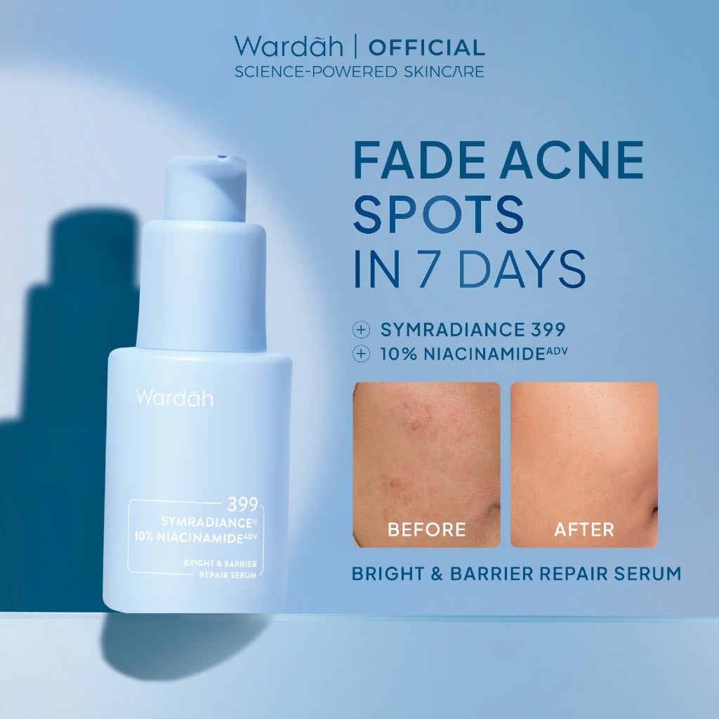 WARDAH Serum Complete Series For Every Skin Concern - Exosome PDRN Serum Tosca, Retinal Serum Silver, Acnederm, C-Defense, Lightening, Crystal Secret, Renew You, Hydra Rose, Symradiance 399, Perfectyl Perfect Bright, Peeling Exfoliating Serum - Skincare