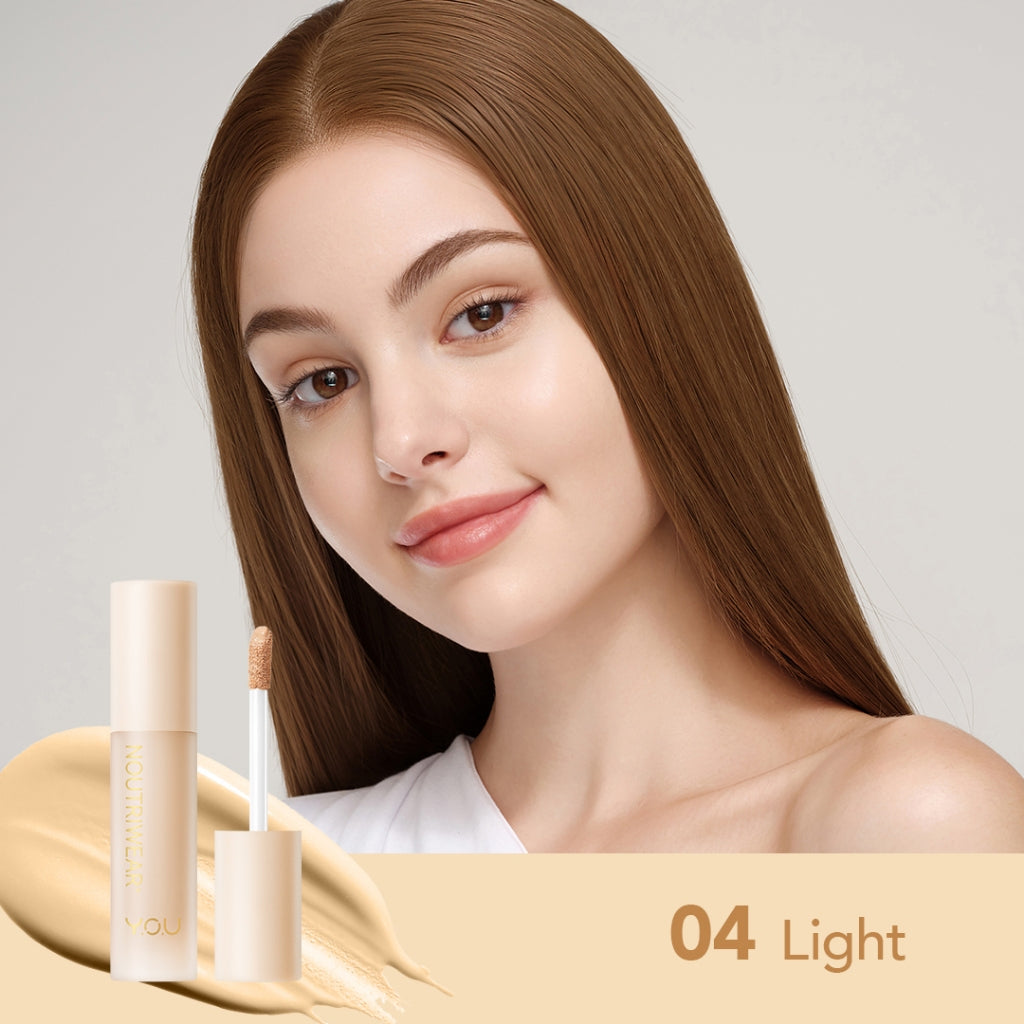 YOU NoutriWear+ Complete Cover Concealer Bedak Padat Perfect Coverage Bedak Pengontrol Minyak