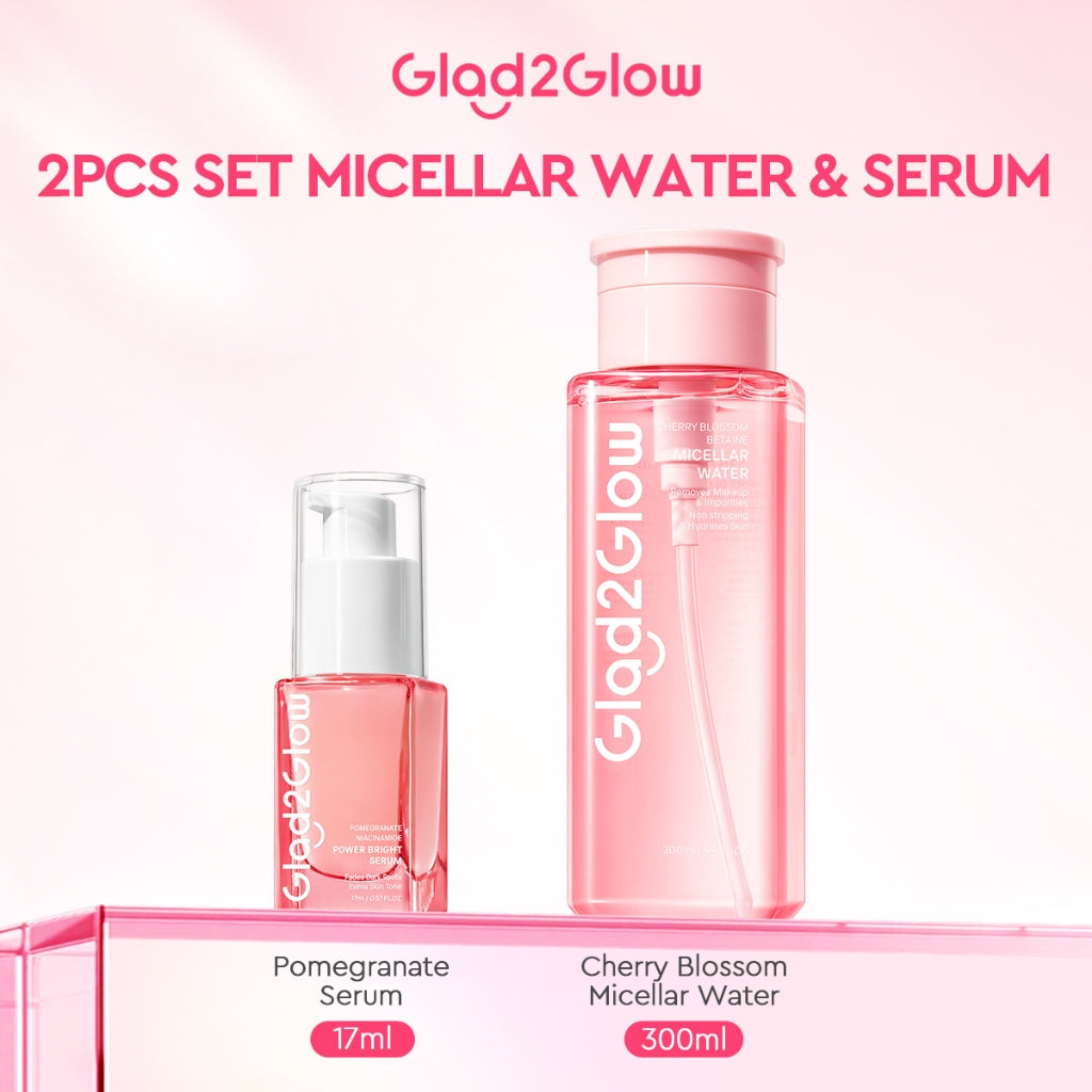Glad2Glow Pomegrante Niacinamide Power Bright Serum Brightening Serum Mencerahkan Wajah Pemutih Wajah Serum Wajah Serum Glowing Serum Whitening Serum And Essence Wajah Facial Serum Niacinamide Serum Lightening Serum G2G Serum Bekas Jerawat Serum Wajah
