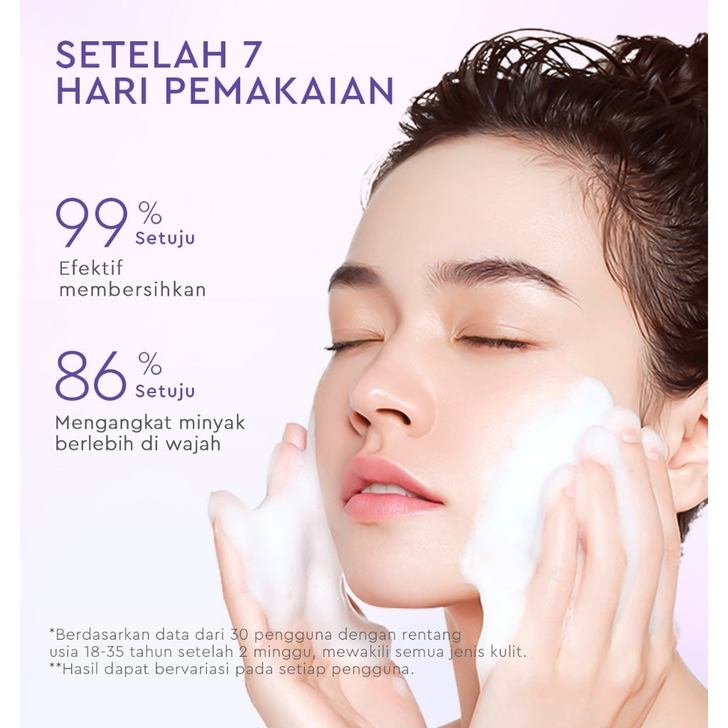 [Big Size]Glad2Glow Blueberry Ceramide Low pH Gel Cleanser 150ml facial wash skincare face wash sabun cuci muka cleansing balm exfoliating exfoliasi wajah sabun muka pembersih wajah Memperbaiki penghalang kulit tetap terhidrasi wajah bersih