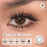 [Fuji Favorite] Lilmoon Softlens Kualitas Jepang softlens minus (0 sd -8.50) Classy Brown Color Lensa minus/natural contact softlens/softlens warna/Lensa kontak