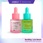 ADLEEVA - [BUNDLE KIT] - 2 PCS SERUM (Flawless Brightening Booster Serum / Acne Fighter Power Serum)