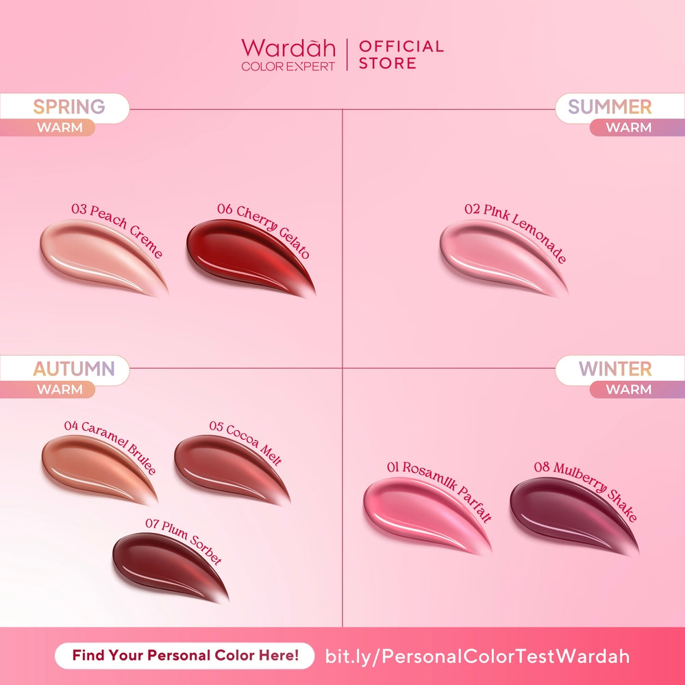 [LIP TINT ANTI PANAS DALAM] WARDAH Moist Dew Tint 3 g - Bibir Lembab - Tahan 24 Jam - Liptint Lip Stain Lipgloss Lip Matte Lipstik Lip Cream - Liptin Anak Sekolah - Glossy Longlasting Waterproof-Makeup