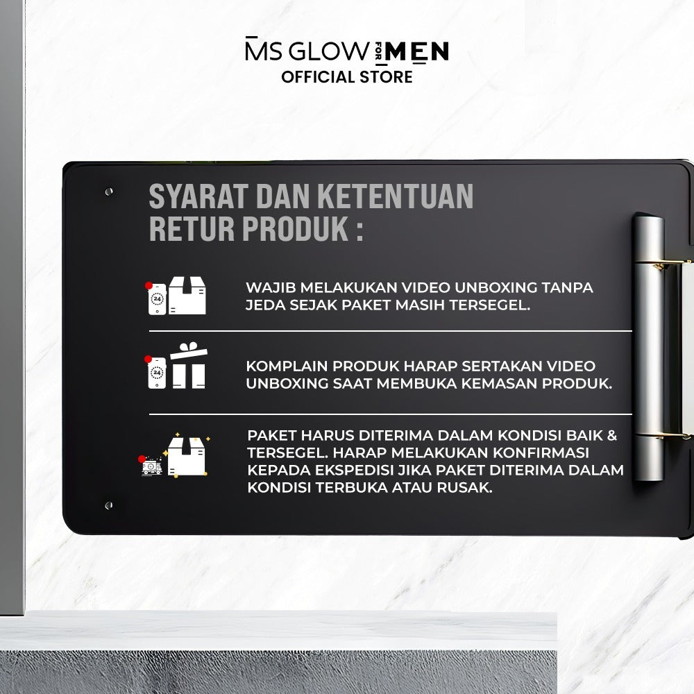 MS Glow For Men - Energizer Facial Wash - 100 ml + Maskulin - 150 ml