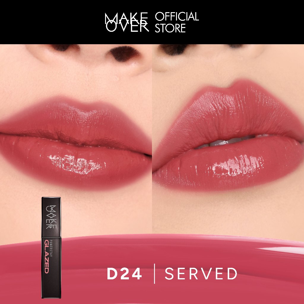 [SPECIAL 11.11] MAKE OVER Powerstay Glazed Lock Lip Pigment - NIKI Aqeela Sargio Mahalini Lip Glazed Plump Gloss Next Level Lip Cream Transferproof Pigmented Tahan Lama 24 Jam Ringan Lipstick Long Lasting Somethin Time Less w Maybe Euphoria