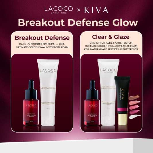 [LACOCO X KIVA] Lip Butter Serum Jerawat Acne Fighter Abel Cantika Lip Balm Serum Oil Gloss Vinyl MLBB Juicy Lips Ringan di Bibir Tidak Lengket