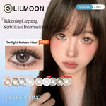 [Fuji Favorite] Lilmoon Softlens Twilight Golden Hazel – Softlens Minus 0 s/d -8.50, Warna Natural Jepang