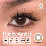[Fuji Favorite] Lilmoon Softlens Honey Amber – Softlens Minus 0 s/d -8.50, Warna Natural Kualitas Jepang