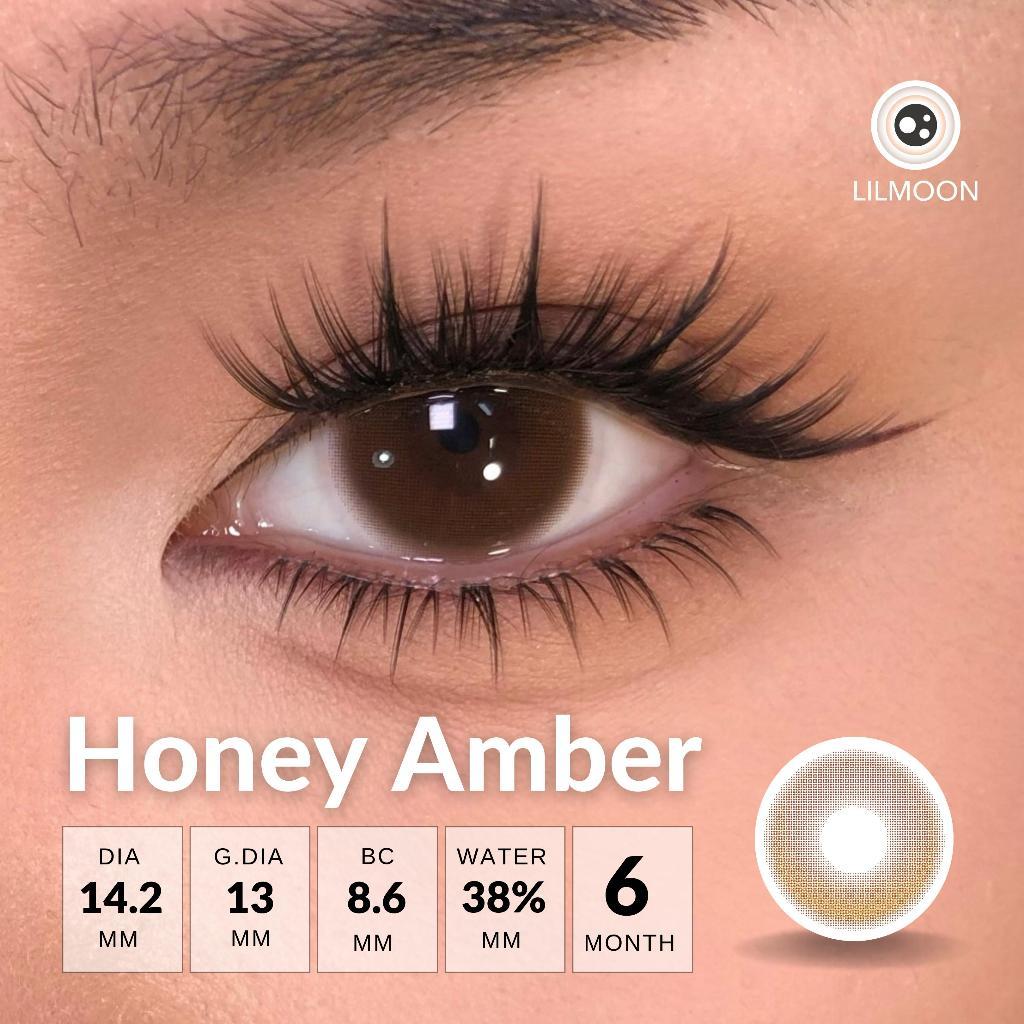 [Fuji Favorite] Lilmoon Softlens Honey Amber – Softlens Minus 0 s/d -8.50, Warna Natural Kualitas Jepang