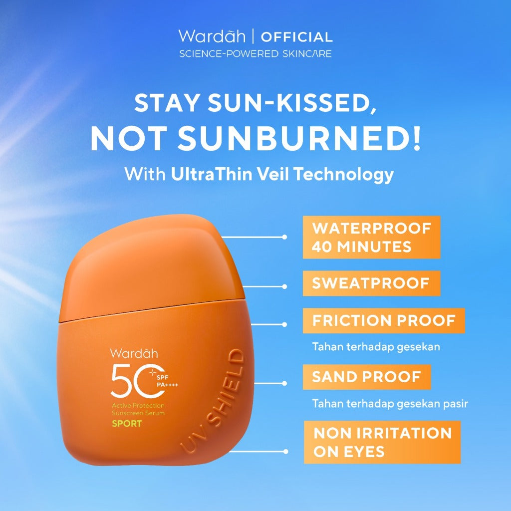 Wardah UV Shield Active Protection Sunscreen Serum SPF 50+ PA++++