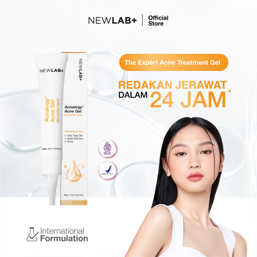 NEWLAB Acnalogy Acne Gel | Obat Totol Jerawat | Salep untuk Jerawat |Meredakan Acne Spot dan Bekasnya 15gr