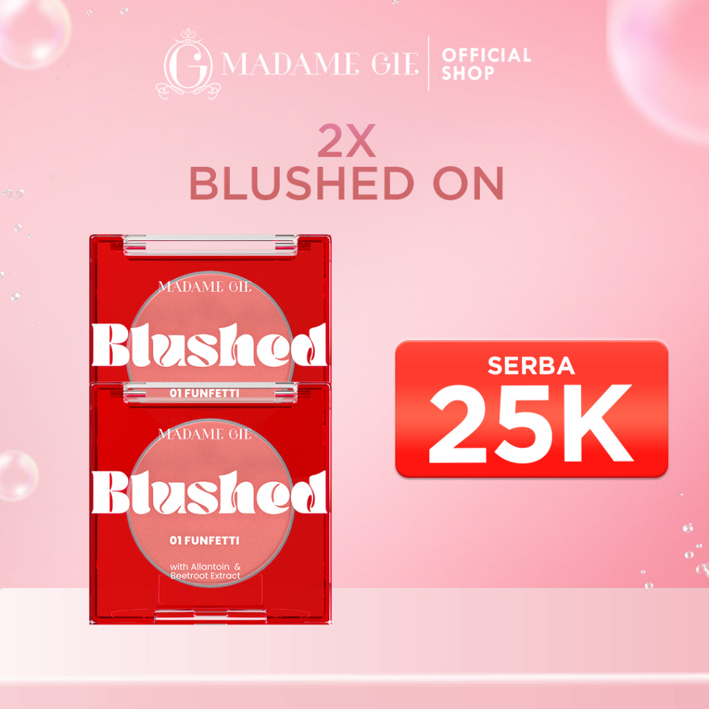 2X Madame Gie Blushed - Makeup Blush On Long Lasting Pigments