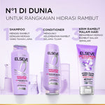L’Oréal Paris Elseve Hyaluron Moisture Conditioner - Mengandung Hyaluronic Acid 72 Jam Mengunci Hidrasi Rambut - 4X Lebih Lembut, Rambut Terurai Indah dan Tidak Lepek 265