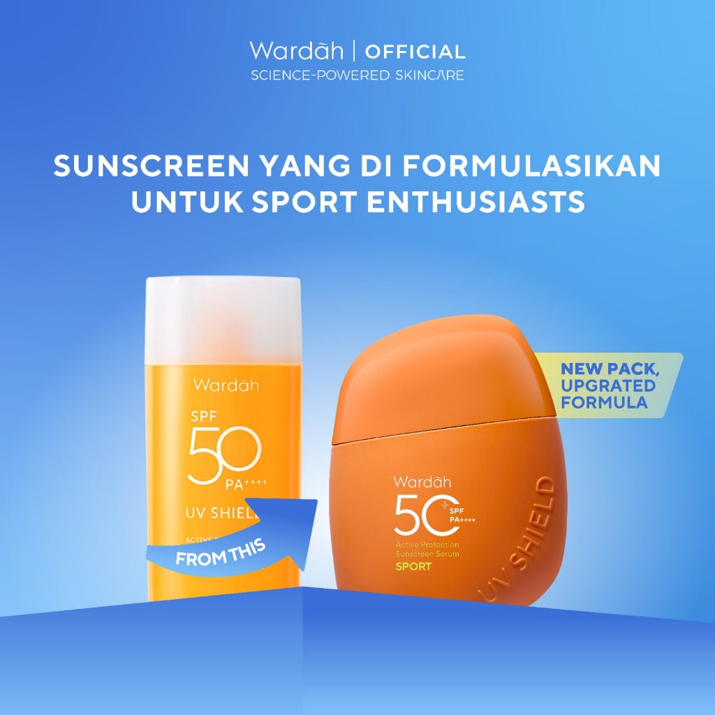 WARDAH UV Shield Hydrating Sunscreen All Series - SPF 35 SPF 50 - Skincare