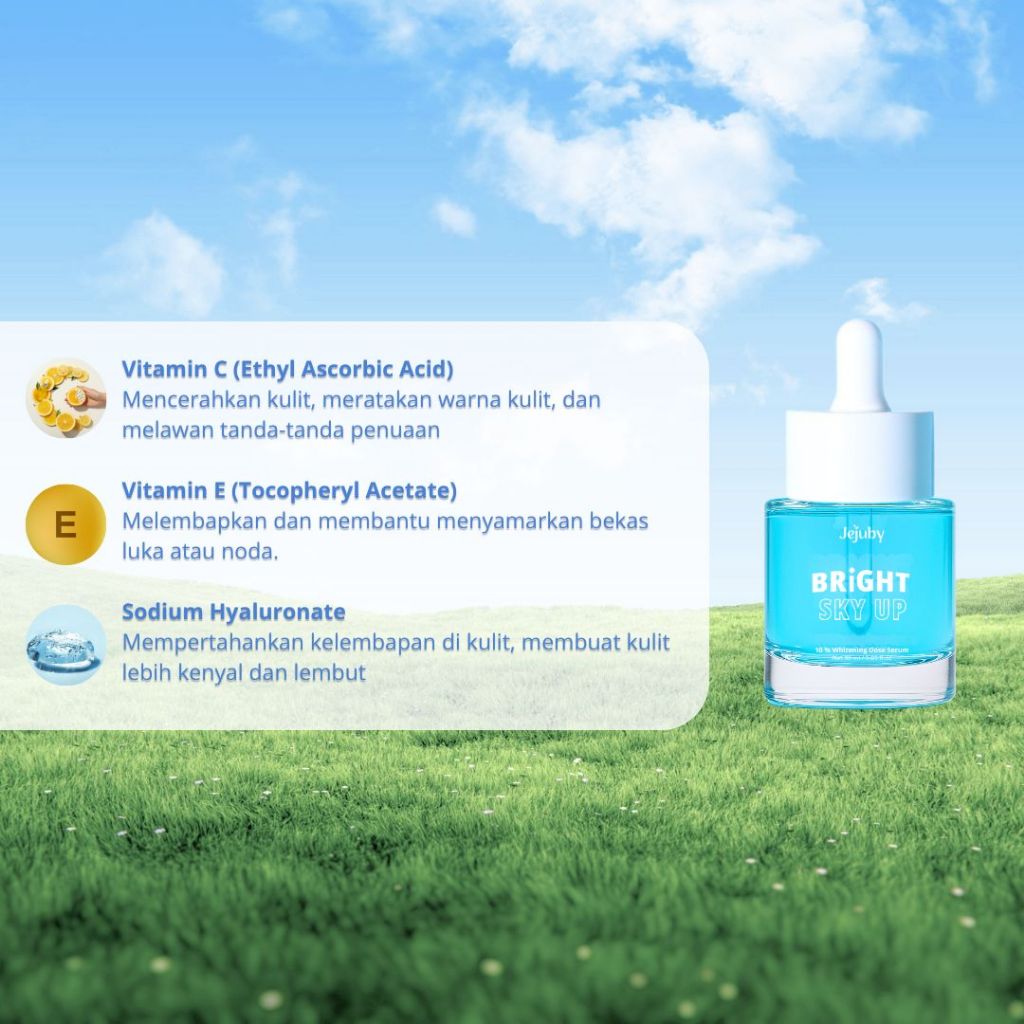 [BUNDLING] Jejuby 10% Whitening Dose Serum + Gluta Rice Milk Mask