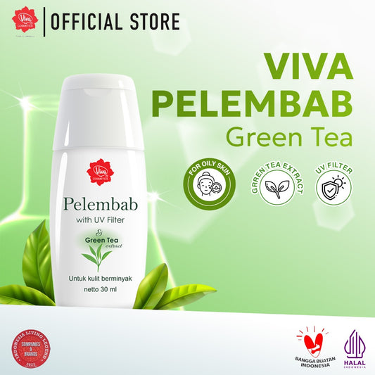 Viva Pelembab Green Tea (ANTI OXIDANT &  UV FILTER) - 30 ml