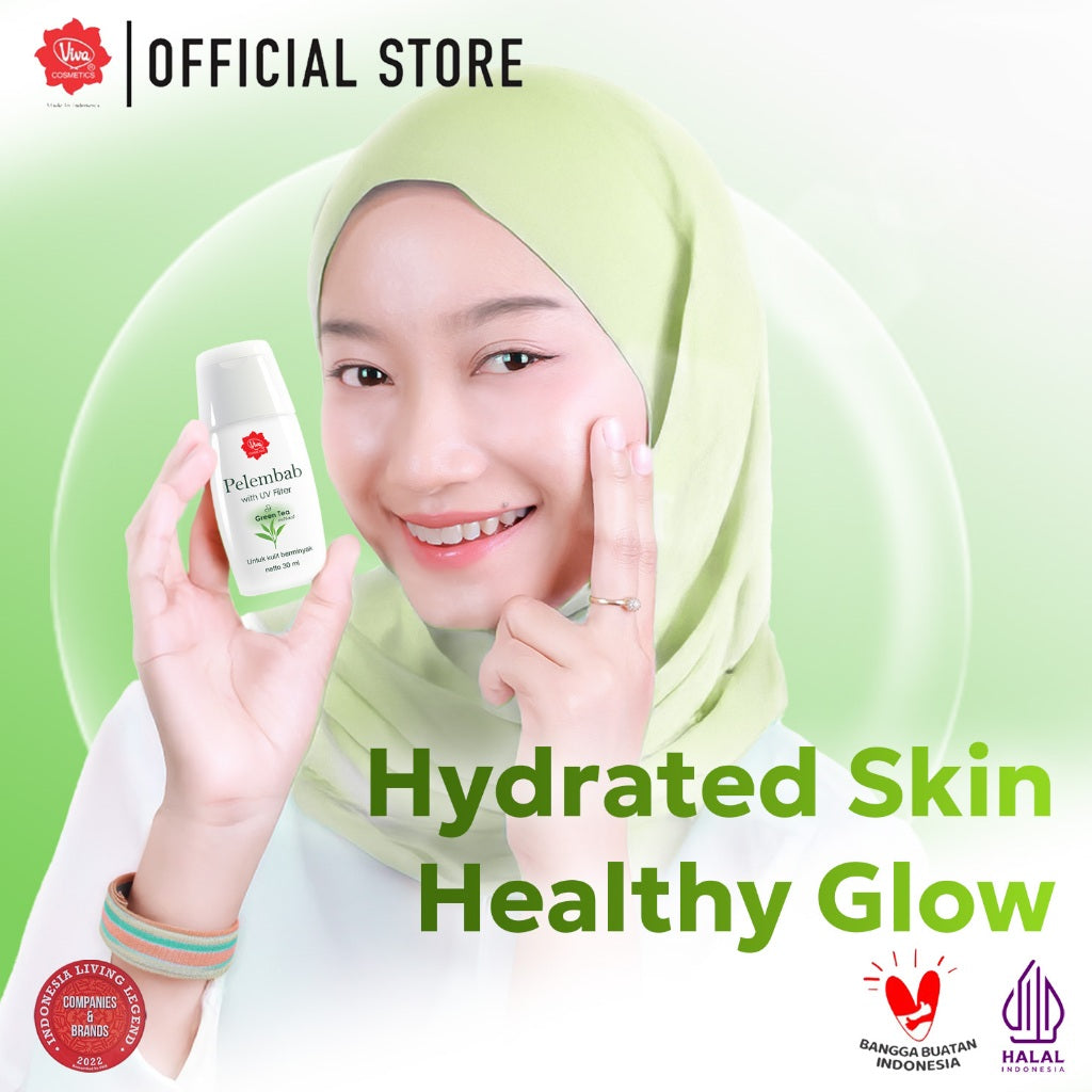 Viva Pelembab Green Tea (ANTI OXIDANT &  UV FILTER) - 30 ml