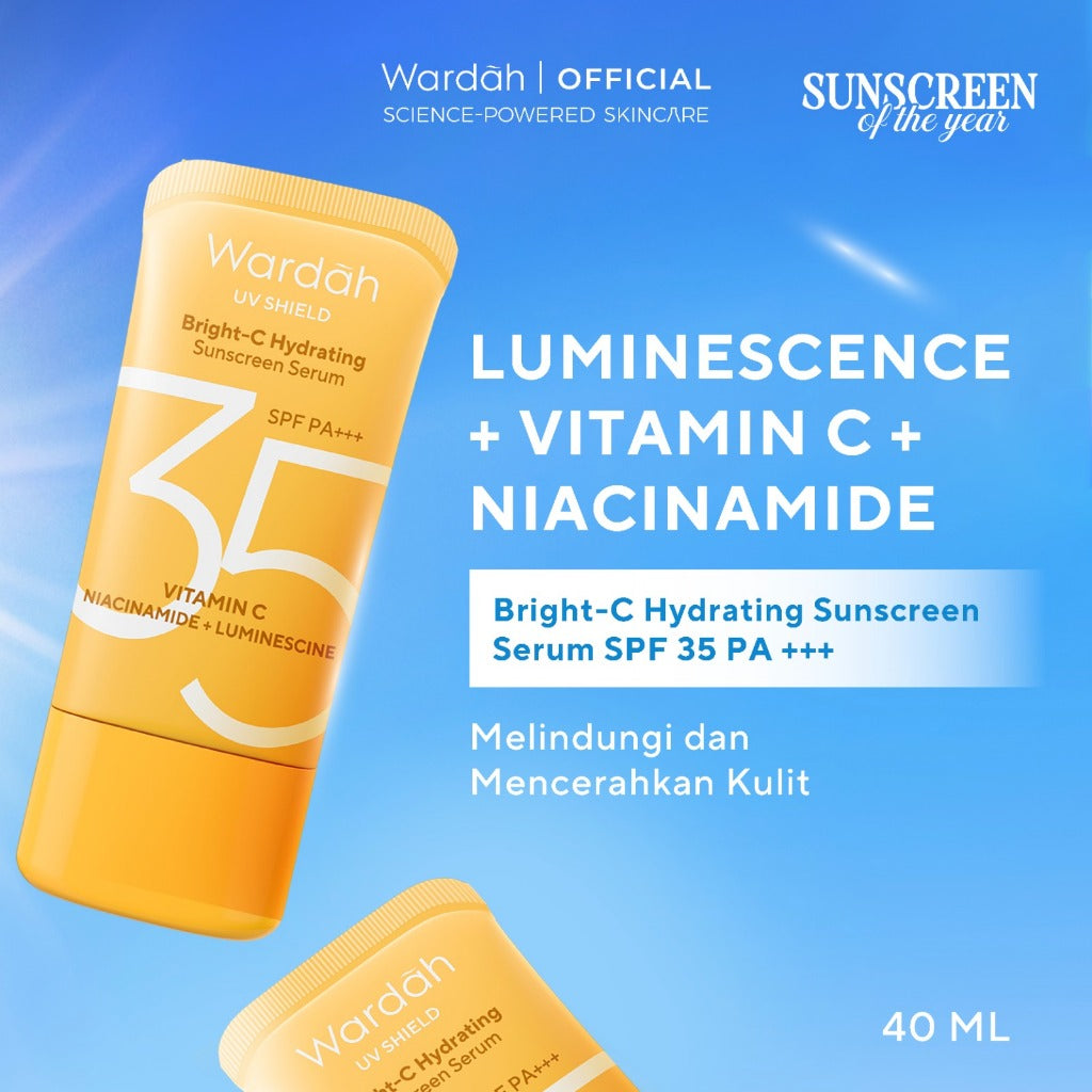 Wardah UV Shield Bright C-Hydrating Sunscreen Serum SPF 35 PA-Skincare