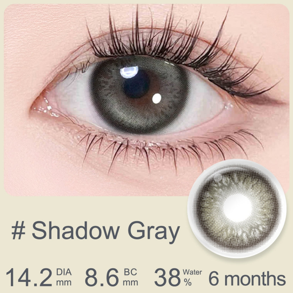 Magister Softlens Minus Gray Series Colored Lenses 14.00mm-14.50mm Seri abu-abu Sepasang 6Bulan