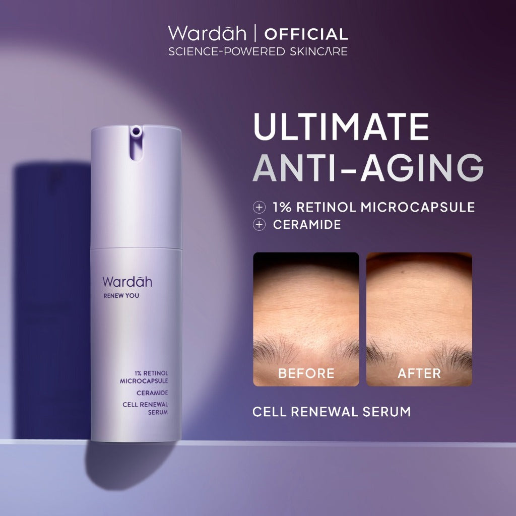 WARDAH Serum Complete Series For Every Skin Concern - Exosome PDRN Serum Tosca, Retinal Serum Silver, Acnederm, C-Defense, Lightening, Crystal Secret, Renew You, Hydra Rose, Symradiance 399, Perfectyl Perfect Bright, Peeling Exfoliating Serum - Skincare