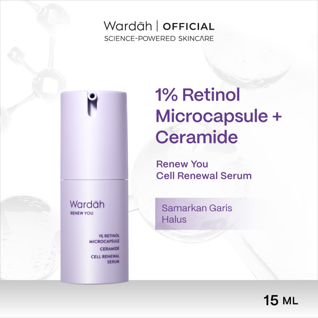 WARDAH Serum Complete Series For Every Skin Concern - Exosome PDRN Serum Tosca, Retinal Serum Silver, Acnederm, C-Defense, Lightening, Crystal Secret, Renew You, Hydra Rose, Symradiance 399, Perfectyl Perfect Bright, Peeling Exfoliating Serum - Skincare