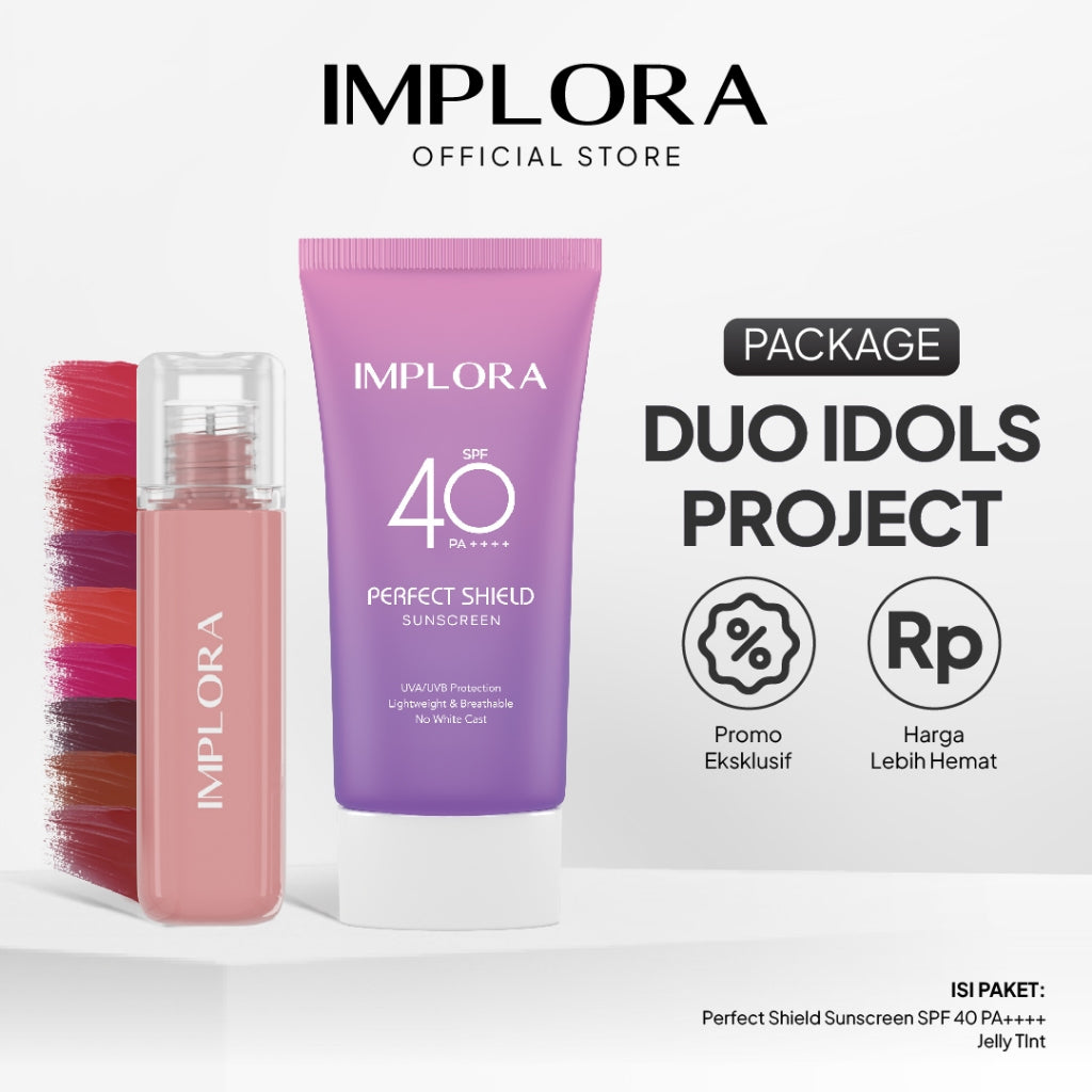 Implora Package Duo Idols Project (Sunscreen + Jelly Tint)