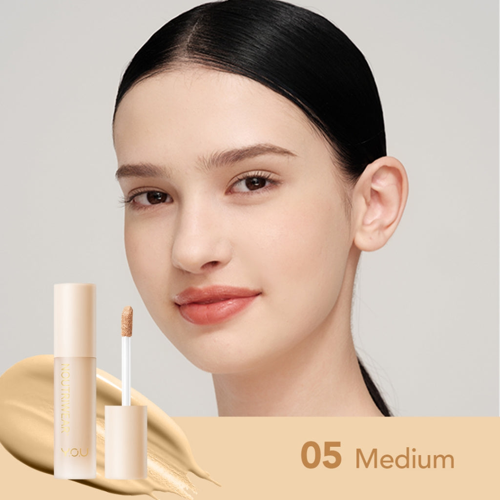 YOU NoutriWear+ Complete Cover Concealer Bedak Padat Perfect Coverage Bedak Pengontrol Minyak