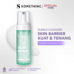SOMETHINC Calm Down! Skinpair Bubble Cleanser  - Sabun Cuci Muka untuk Kulit Sensitif & Iritasi. Meredakan Kemerahan, Memperkuat Skin Barrier, Facial Wash untuk semua tipe kulit