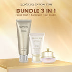 Glowsicha Bundle 2in1 Tone Up Sunscreen + Bright Day Cream - Paket Lengkap Krim Mencerahkan dan proteksi sinar UV SPF 50 PA+++