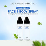 ACNAWAY Acne Face & Body Spray – Face Mist Spray Jerawat untuk Wajah & Badan | Skincare Calming Spray dengan AHA BHA PHA + BSASM + Multibiome | Penghilang Jerawat Punggung, Melembapkan & Menyejukkan Kulit Berjerawat