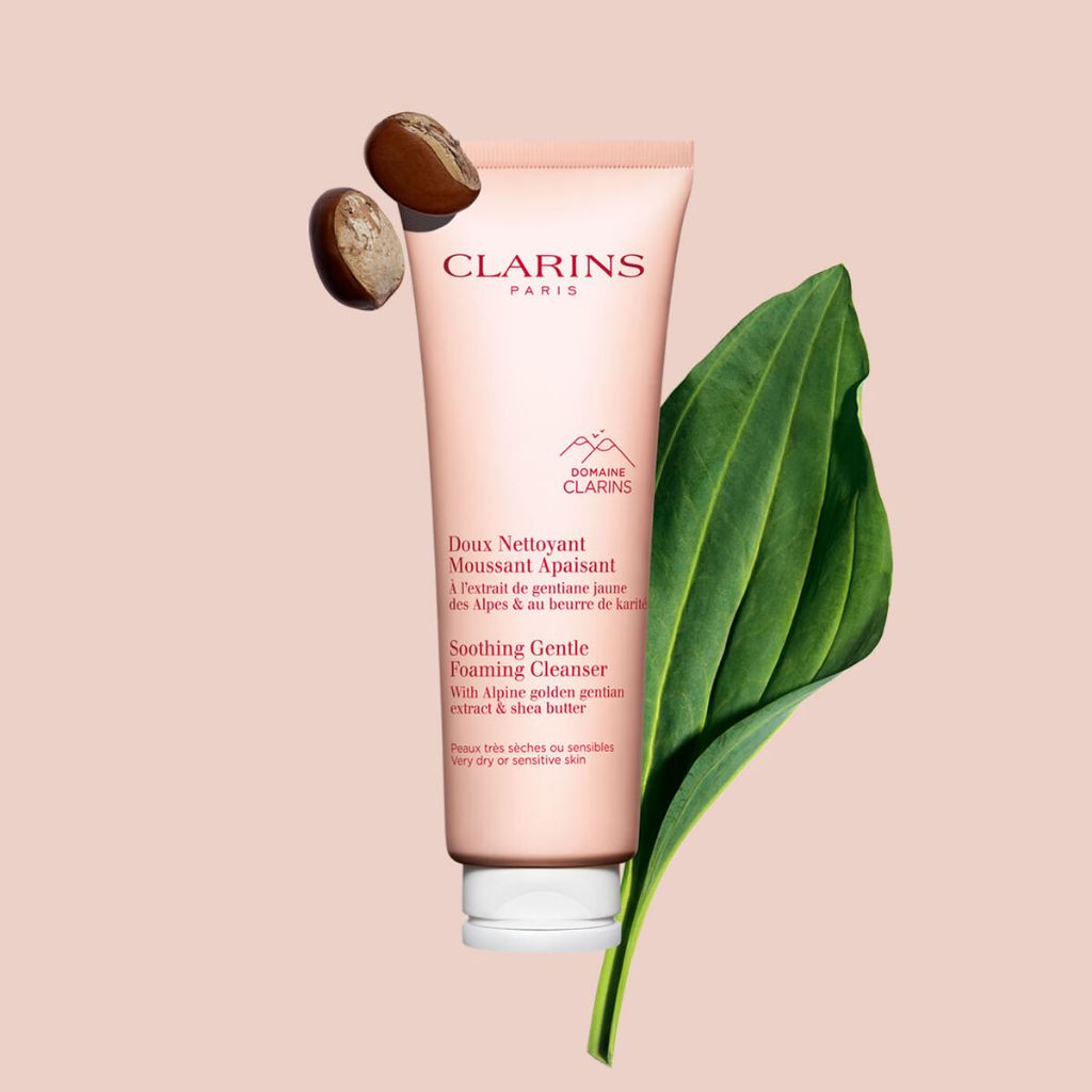 CLARINS Soothing Gentle Foaming Cleanser 125ml - Pembersih Wajah Kulit Sensitif Atau Sangat Kering