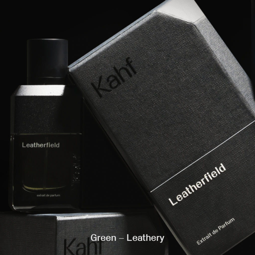 NEW! Kahf Leatherfiled Extrait de Parfum 50 ml - Oracle Series -  Long-lasting Signature Fragrance  (EDP) with Luxury Elegant Masculine Scent  (Green Leather aroma) Wangi Tahan Lama